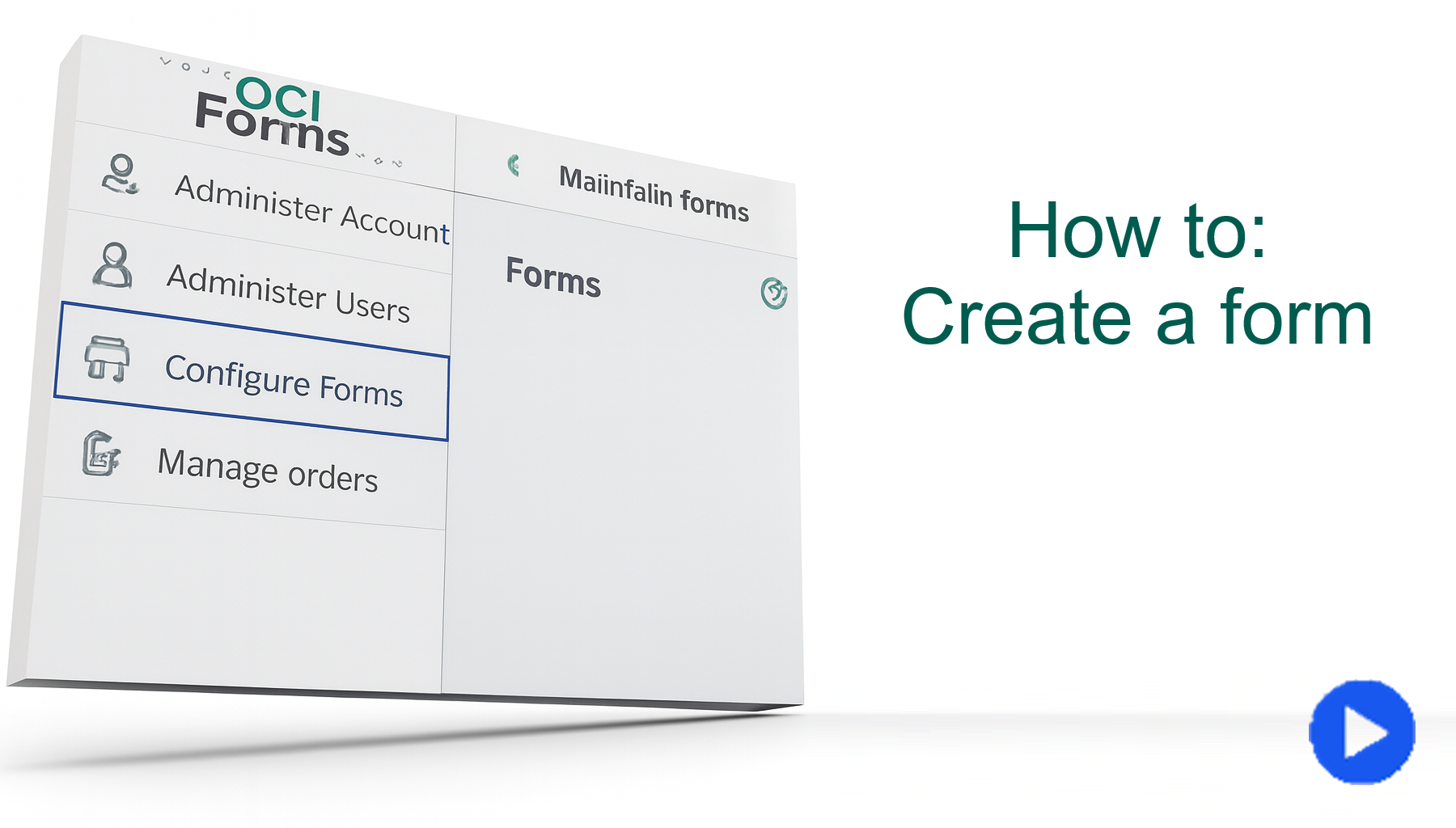 How to - create a form (short version)